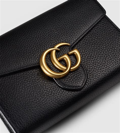 gucci patent leather wallet|Gucci marmont leather wallet.